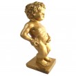 Statue en résine dorée le célèbre Manneken-Pis 15 cm