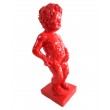 Statue en résine rouge le célèbre Manneken-Pis 15 cm