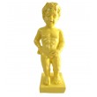 Statue en résine jaune le célèbre Manneken-Pis 15 cm