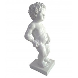 Statue en résine blanc le célèbre Manneken-Pis 15 cm