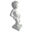 Statue Manneken-Pis en résine blanc le célèbre Belge 15 cm