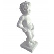 Statue en résine blanc le célèbre Manneken-Pis 15 cm