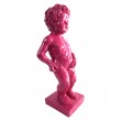 Statue en résine fuchsia le célèbre Manneken-Pis 15 cm