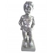 Statue Manneken-Pis en résine argentée le célèbre Belge 15 cm