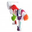 Statue en résine Donkey Kong gorille singe multicolore fond blanc avec tonneau 34 cm