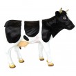 Statue en résine vache noire et blanche - 80 cm