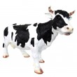 Statue en résine vache noire et blanche - 80 cm