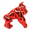 Statue en résine Donkey Kong gorille singe rouge chromé 17 cm