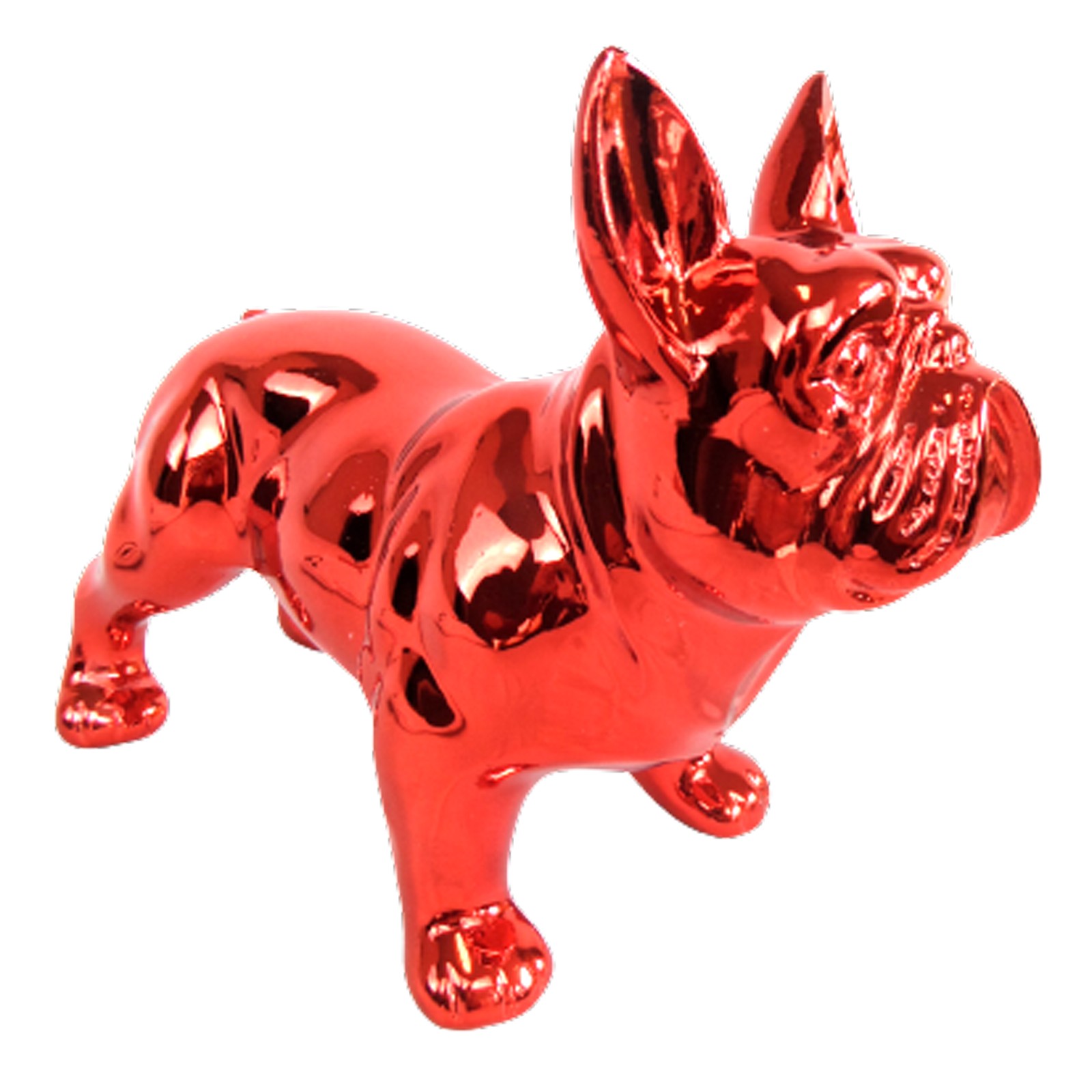 Statue De Bouledogue Français Noir – Bol à Bonbons Et Porte-clés