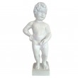 Statue en résine blanche le célèbre Manneken-Pis 60 cm