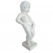 Statue Manneken-Pis en résine blanche le célèbre Belge 60 cm