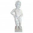 Statue en résine blanc et argent splash le célèbre Manneken-Pis 60 cm