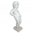 Statue en résine blanc et argent splash le célèbre Manneken-Pis 60 cm