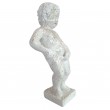 Statue en résine blanc et doré splash le célèbre Manneken-Pis 60 cm