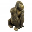 Statue gorille résine dorée antique 36 cm