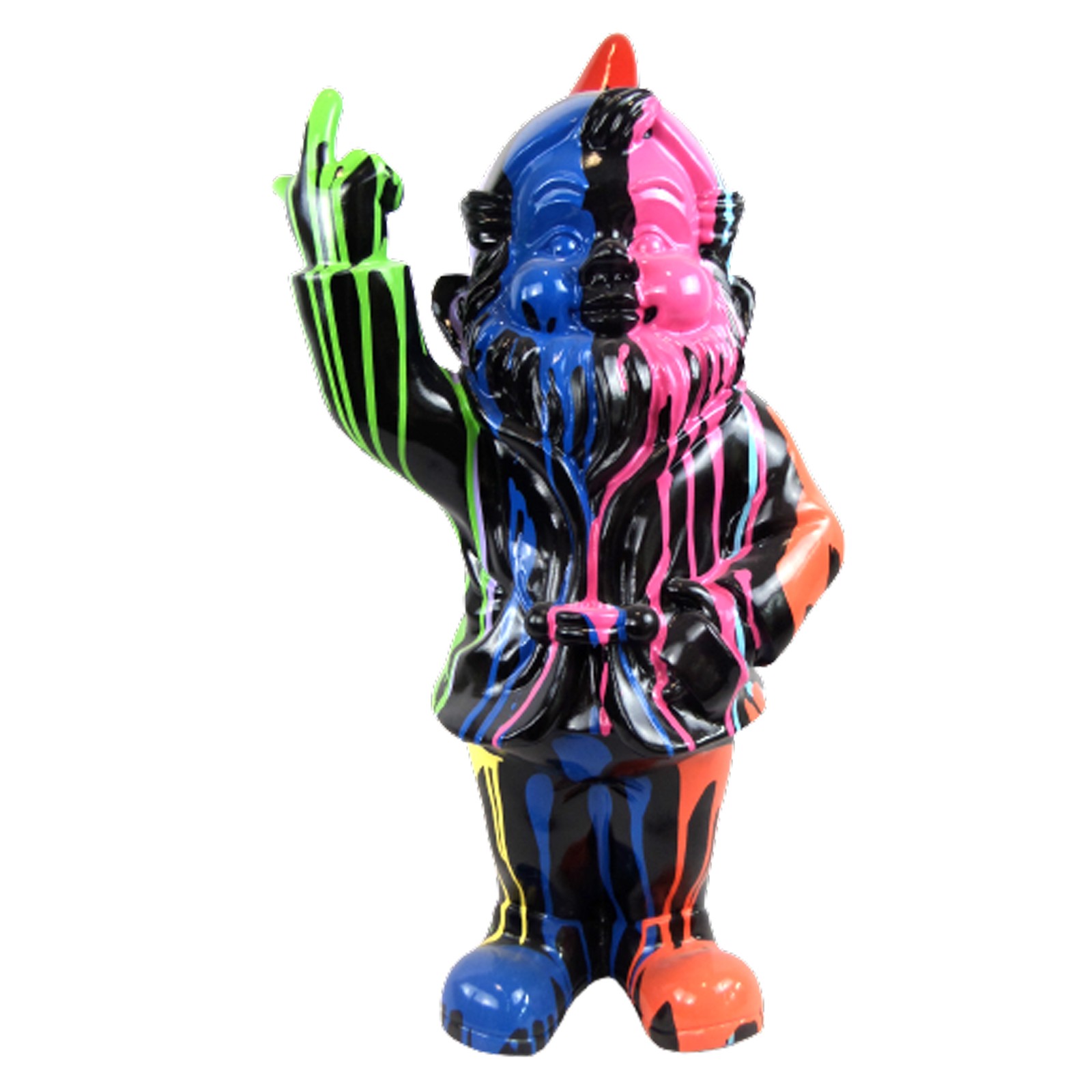 Figurine de canard Doigt du majeur, statue amusante pour décoration de maison, bureau, cadeaux fantaisie
