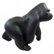 Statue gorille résine singe noir mat - 50 cm