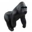 Statue en résine singe gorille noir mat - 50 cm