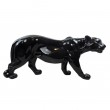 Statue panthère en résine couleur noire 80 cm