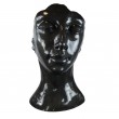 Statue visage DE FEMME XXL en résine noire - 120 cm