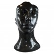 Statue visage DE FEMME XXL en résine noire - 120 cm