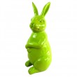 Statue en résine Lapin assis vert pomme - 53 cm