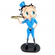 Statue betty boop en résine groom en habits bleu ciel 95 cm