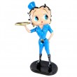 Statue en résine Betty Boop groom en habits bleu ciel 95 cm