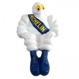 Statue publicitaire Bibendum Michelin assis en résine 40 cm