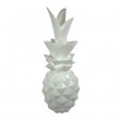 Statue ananas blanc en résine - 65 cm