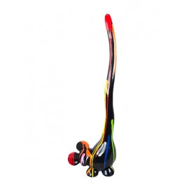 Statue souris en résine multicolore XXL 83 cm