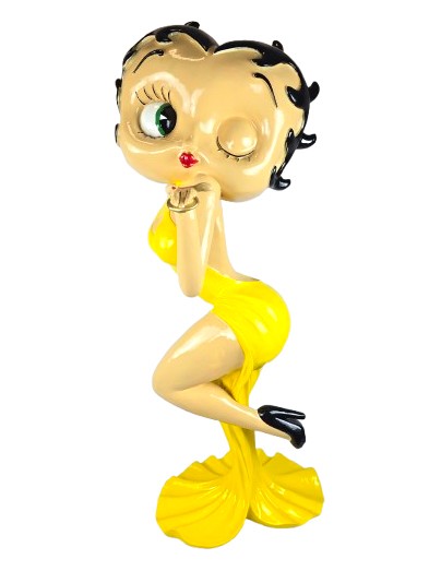STATUE BETTY BOOP 120CM BISOUS ROSE - Red Art
