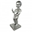 Statue Manneken-Pis en résine acier doigt d'honneur 60 cm