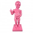 Manneken-Pis en résine rose doigt d'honneur 60 cm
