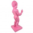Manneken-Pis en résine rose doigt d'honneur 60 cm - 3