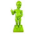 Manneken-Pis en résine vert clair doigt d'honneur 60 cm