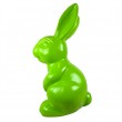 Statue lapin résine XXL vert pomme 85 cm
