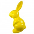 Lapin résine XXL jaune 85 cm