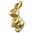 Lapin résine XXL doré 85 cm