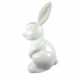 Lapin résine XXL blanc 85 cm