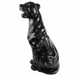 Panthère résine noire 80 cm