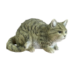 Statue chat couché en résine réaliste – déco intérieure extérieure