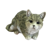 Statue chat couché en résine réaliste – déco intérieure extérieure