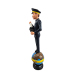 Statue personnage Bosch globe en résine 40 cm – déco vintage atelier