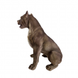 Statue chien American Bully en résine 53 cm – déco réaliste intérieur extérieur