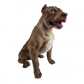 Statue chien American Bully en résine 53 cm – déco réaliste intérieur extérieur