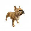 Statue bouledogue français en résine 50 cm – déco réaliste intérieur extérieur