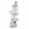 Statue Ourson en Résine Blanc et Or – 81 cm - 3