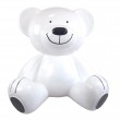 Statue Ours en Résine Assis Blanc 60 cm - 1