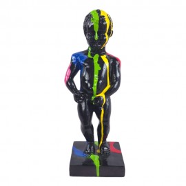 Statue Manneken Pis en Résine 35 cm – Style Pop Art Multicolore